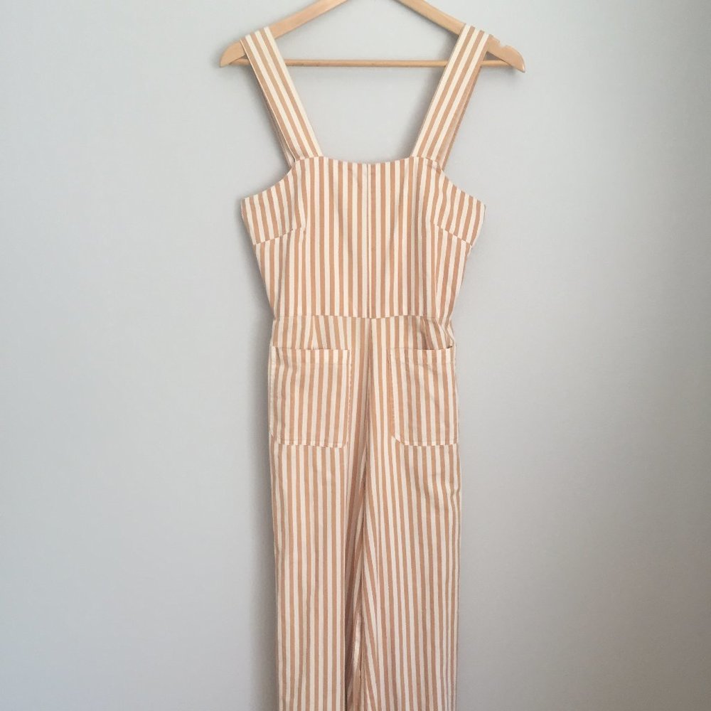 Rollas Sailor Wide Leg Cotton Jumpsuit S Small